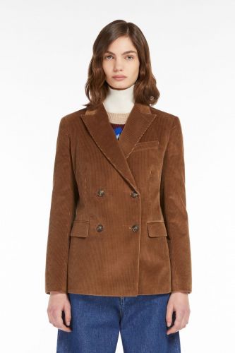 Blazer en velours côtelé brun MAXMARA | Marine