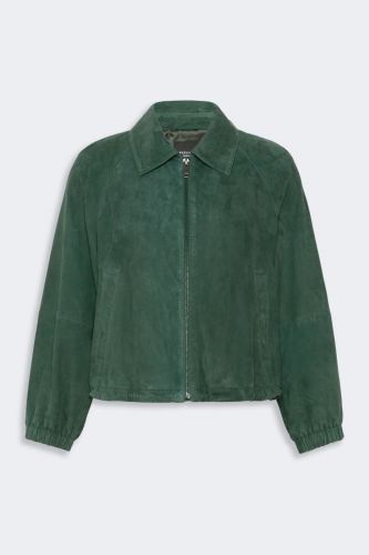 Veste en daim vert MAXMARA | Marine