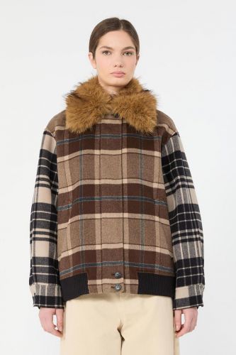 Veste carréaus multi WEEKEND MAX MARA | MARINE Auvelais