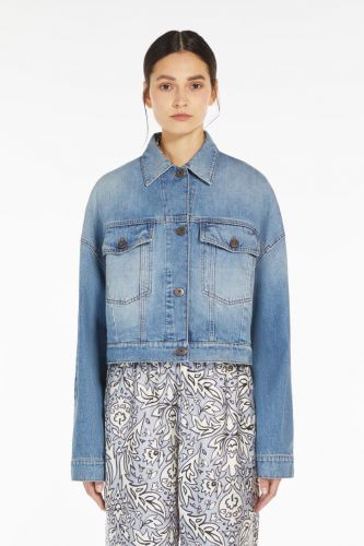 Veste courte en denim bleu MAXMARA | Marine