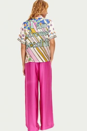 Chemise fleurie ME369 | MARINE