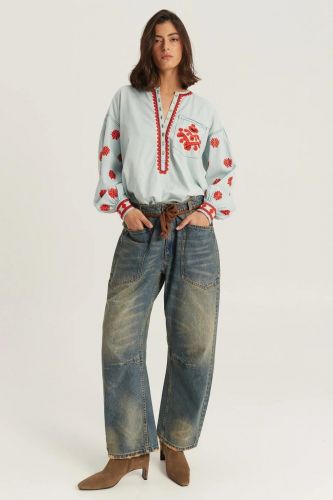 Me369 pantalon Bleu