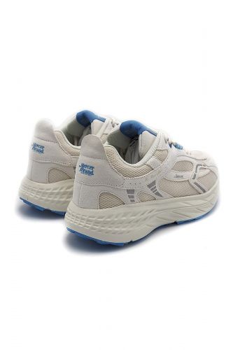 Mercer basket bas Blanc femmes (Runner blanc & bleu roy - 1009 RE-RUN max suede) - Marine | Much more than shoes