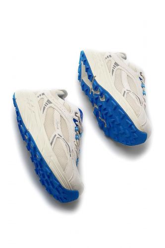 Mercer basket bas Blanc femmes (Runner blanc & bleu roy - 1009 RE-RUN max suede) - Marine | Much more than shoes