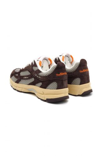 Baskets brun avec drapeau USA MERCER | Marine