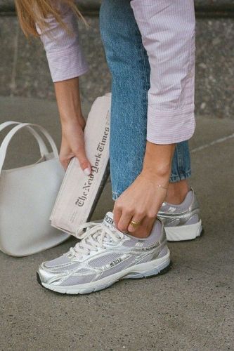 Mercer basket bas Argent unisex (Runner classique silver - 3001 RE-RUN PINEAPPLE silver) - Marine | Much more than shoes