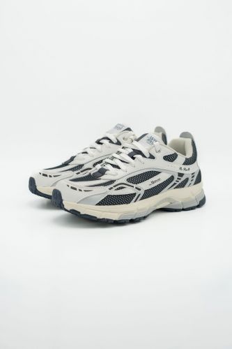 Mercer basket bas Bleu hommes (Runner classique white/argent/navy - 3013 RE-RUN navy/argent) - Marine | Much more than shoes