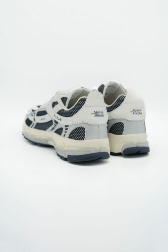 Mercer basket bas Bleu hommes (Runner classique white/argent/navy - 3013 RE-RUN navy/argent) - Marine | Much more than shoes