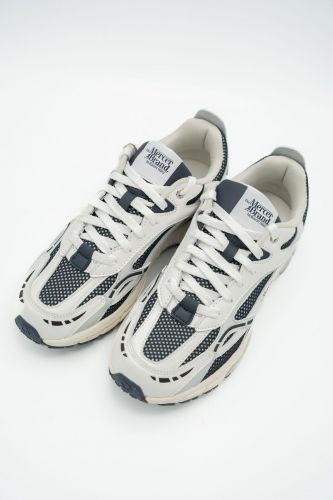Mercer basket bas Bleu hommes (Runner classique white/argent/navy - 3013 RE-RUN navy/argent) - Marine | Much more than shoes
