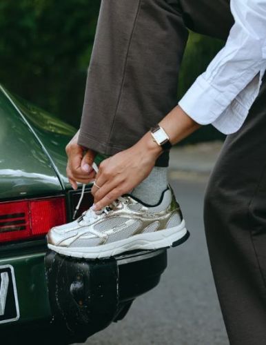 Mercer basket bas Doré