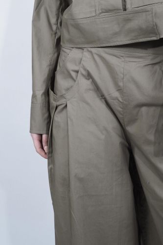 Pantalon large kaki MESDEMOISELLES | Marine