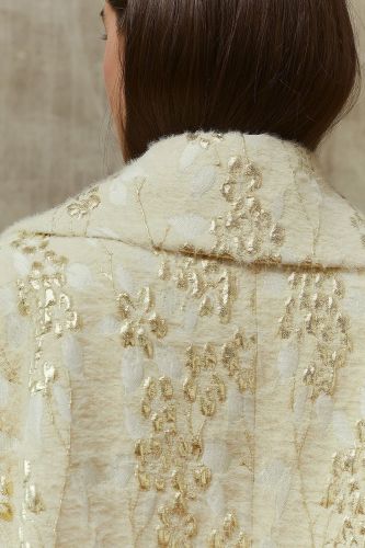 Veste courte écru en jacquard MESDEMOISELLES | Marine