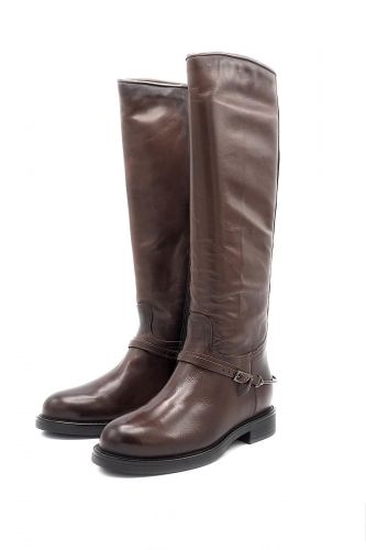 Bottes en cuir bordeaux MJUS | Marine