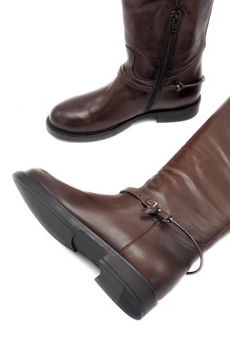 Bottes en cuir bordeaux MJUS | Marine