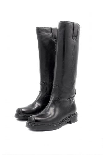 Bottes en cuir noir MJUS | Marine