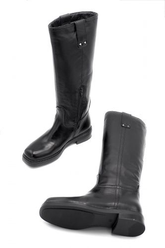 Bottes en cuir noir MJUS | Marine