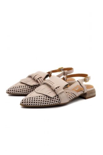 Mjus loafers Rose femmes (Loafer bride arrière cuir perfo rosé - 98133 cuir rose perfo) - Marine | Much more than shoes