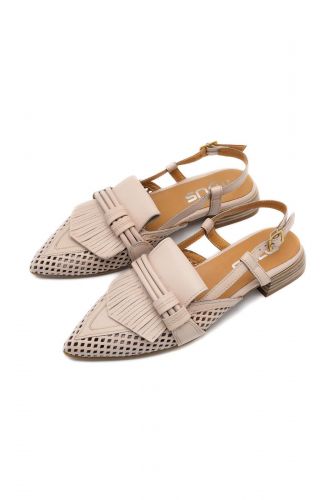Mjus loafers Rose femmes (Loafer bride arrière cuir perfo rosé - 98133 cuir rose perfo) - Marine | Much more than shoes