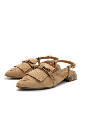 Mjus loafers Brun-multi femmes (Loafer bride arrière nubuck camel - 98132 camel bride) - Marine | Much more than shoes