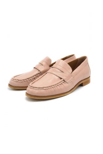 Mocassin en cuir rose vernis MJUS | Marine