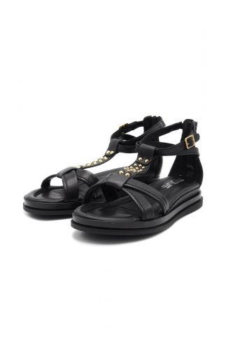 Mjus Sandale Noir femmes (Sandale plate noire - 14005 sand noire) - Marine | Much more than shoes
