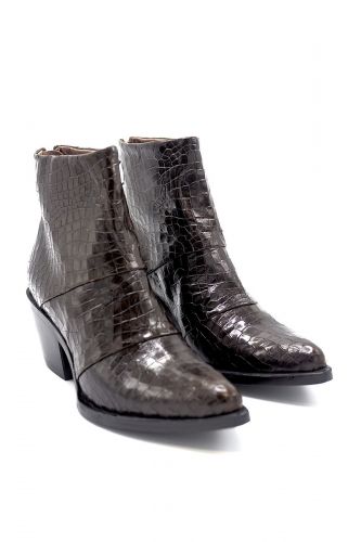 Mjus boots Brun-multi femmes (MJUS-Santiag tirette arrière - 793245 Santiag croco marron) - Marine | Much more than shoes