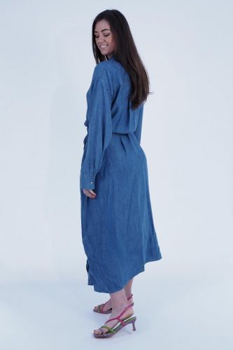 Momoni robe Jeans femmes (Robe/kimono - LAPARUS blue jeans) - Marine | Much more than shoes