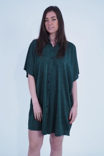 Momoni robe Vert femmes (Robe lurex - ASADO verdone) - Marine | Much more than shoes