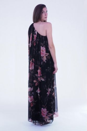 Robe longue fleurie MOMONI | Marine