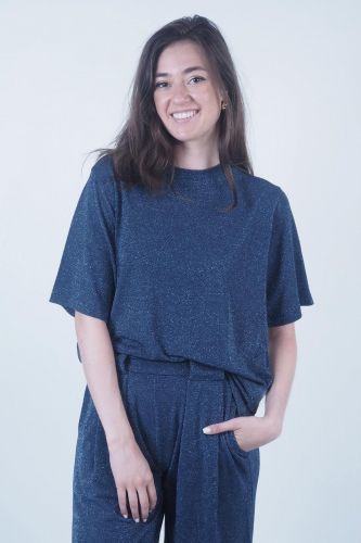 Momoni tee-Shirt Bleu