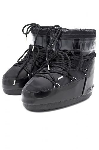 Moon boot basses noir satiné MOON BOOT | Marine