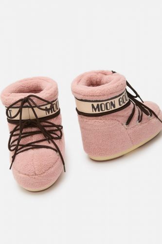 Moon Boot Grand froid Rose femmes (Iconique pink teddy - MB ICON LOW POLAIRE PINK) - Marine | Much more than shoes