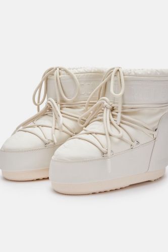 Moon Boot Grand froid Blanc femmes (Iconique crème - MB ICON LOW CAOUTCHOUC CRÈME) - Marine | Much more than shoes