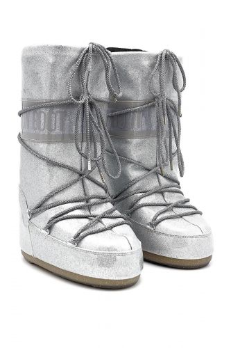 Moon boot hautes argenté pailleté MOON BOOT | Marine