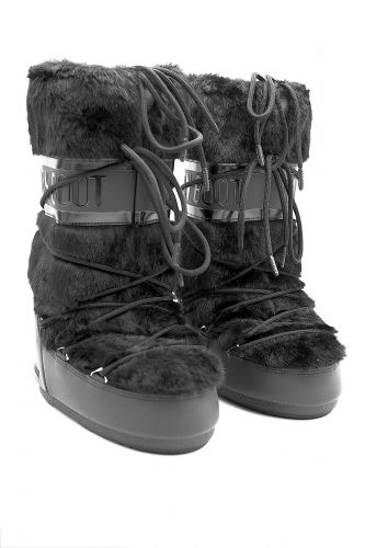 Moon boot hautes fausse fourrure noire MOON BOOT | Marine