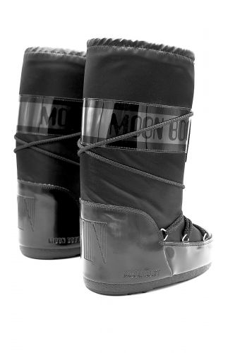 Moon boot hautes noir satiné MOON BOOT | Marine