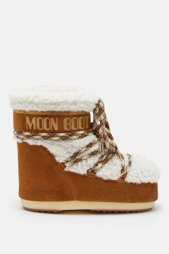 Moon Boot Grand froid Naturel femmes (véritable Shearling & daim - MB low Shearling) - Marine | Much more than shoes