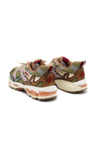 MRP basket bas Vert femmes (Running nouvelle semelle - MELROSE combi flower) - Marine | Much more than shoes