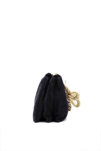 Sac bleu foncé en daim MYBESTBAG | Marine