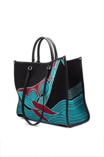 My-Best Bag  sac Bleu-multi femmes (Grand shopper Baleines - 2019  Big Tote Baleines) - Marine | Much more than shoes