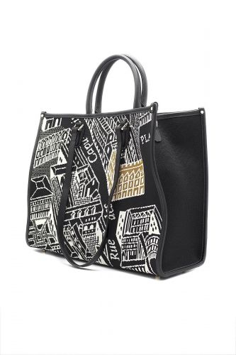 Sac cabas tissé à la main Paris Place Vendôme MY-BEST BAG | Marine