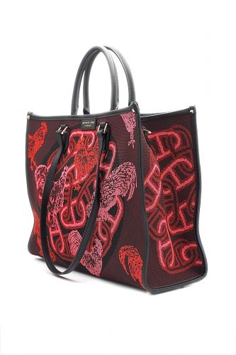 Sac cabas tissé à la main, thème coloré MY-BEST BAG | Marine