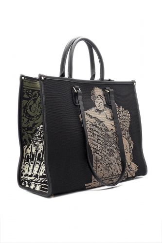 Sac cabas tissé à la main Versailles MY-BEST BAG | Marine