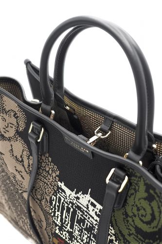 Sac cabas tissé à la main Versailles MY-BEST BAG | Marine