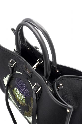 Sac cabas tissé à la main thème floral MY-BEST BAG | Marine