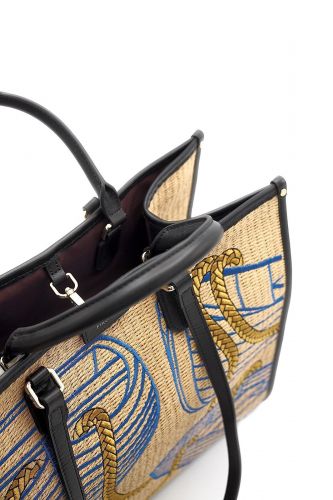 Sac cabas motif corde & barque MY-BEST BAG | Marine