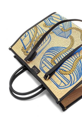 Sac cabas motif corde & barque MY-BEST BAG | Marine