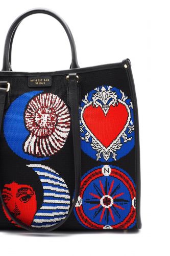 My-Best Bag  sac Bleu-multi femmes (Grand shopper Submarine bleu & rouge - 2016  Big Tote bleu multi) - Marine | Much more than shoes