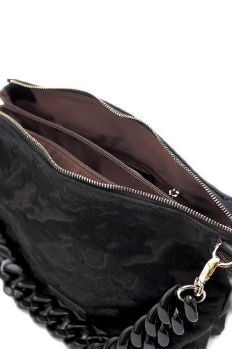 Sac porté épaule en pony MY-BEST BAG | Marine