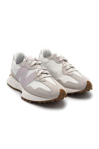 Baskets en nubuk & tissu beige NEW BALANCE | Marine